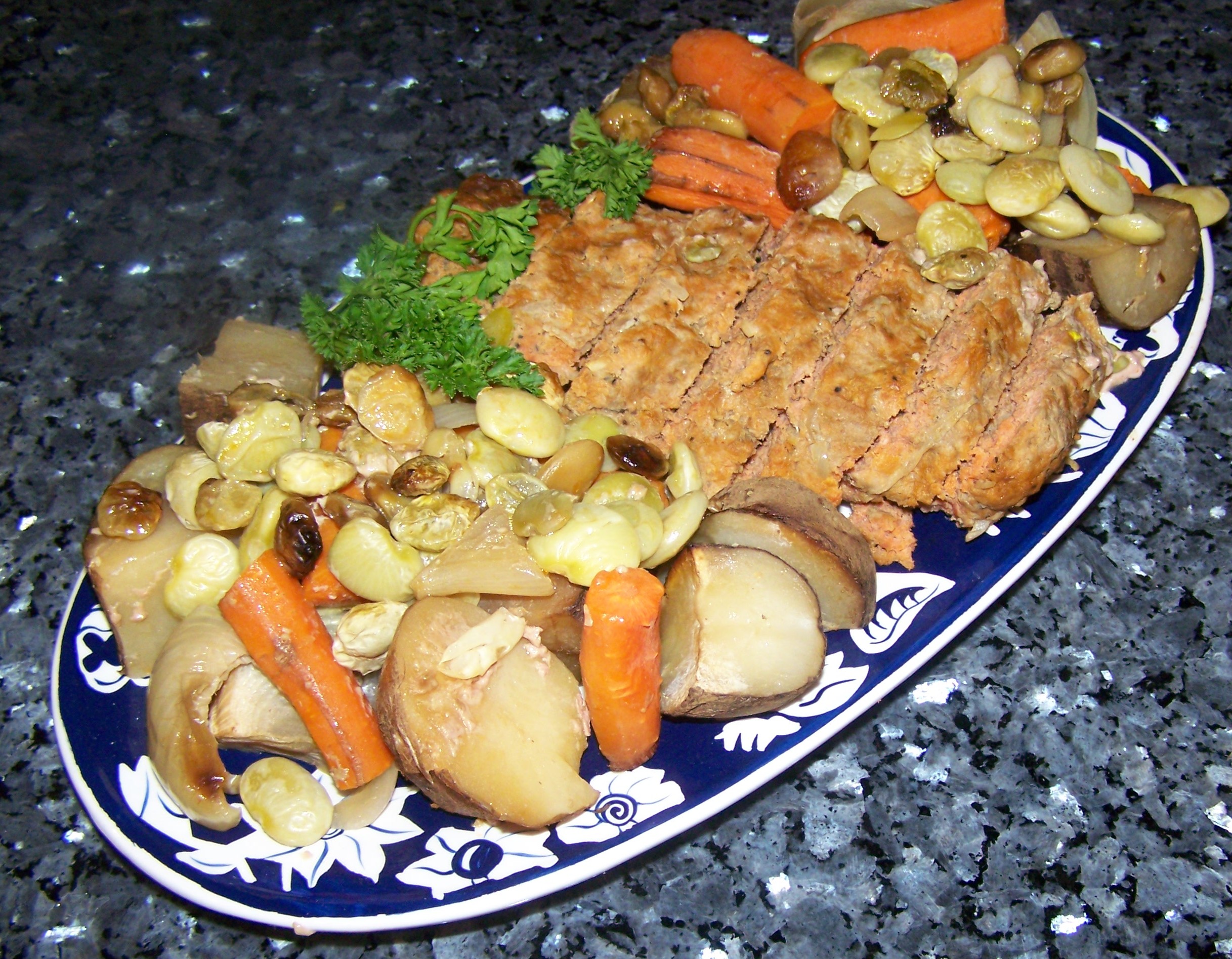 Recipe for One Pan Meatloaf Dinner