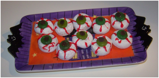 Recipe for 5-Minute Creepy Halloween Eyeballs