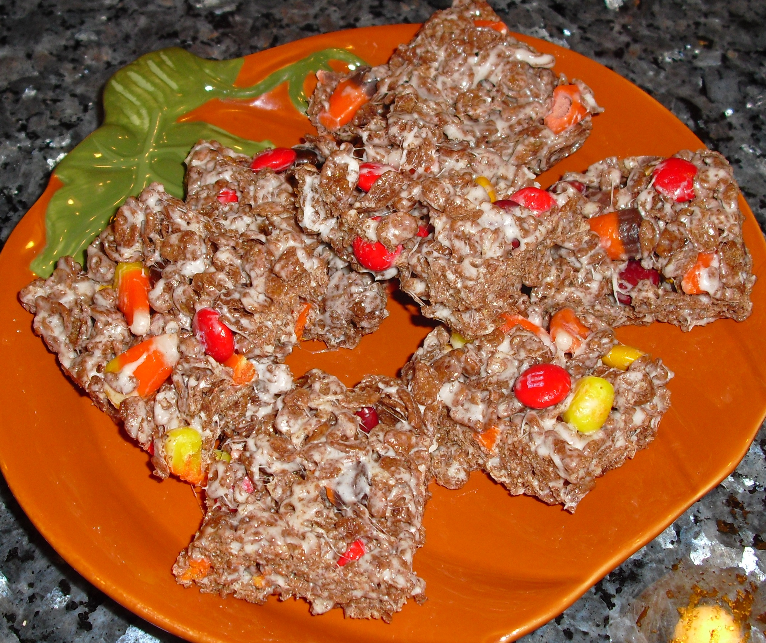 Recipe for Crispy Cocoa Halloween Bars