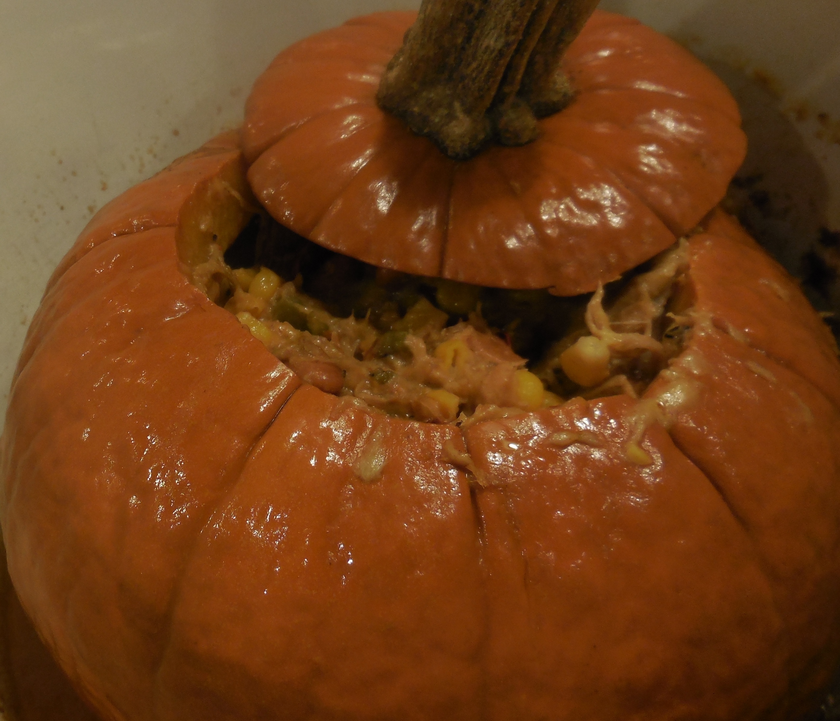 Southwestern Dinner in a Pumpkin Recipe